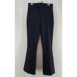 Schoeller Black WB-400 Softshell Flare Leg Ski Pants Winter Snow Womens 10 Long